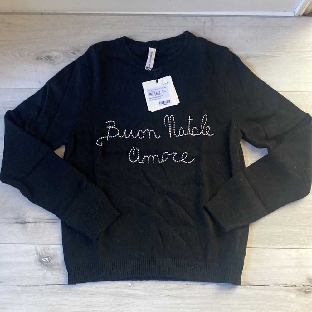 Tensione In black Sweater, Italian Size OS NWT and in packaging